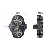 Hadron HDX4600 Radyatörlü Çift Fanlı Klipsli Telefon Soğutucu Fan - 9