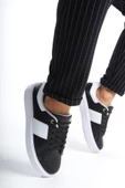Erkek Şerit Detaylı Rahat Taban Çift Renkli Günlük Spor Ayakkabı Sneaker - 1