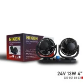 Niken Küçük Çift Başlı 24V Vantilatör 4 Inç 13W - 1