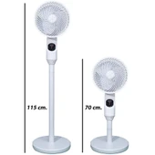 Vals SF 10 VADC Valstronot 3D Salınım Uzaktan Kumandalı Vantilatör - Beyaz - 4