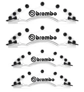 Daihatsu Feroza Uyumlu Brembo Beyaz Kaliper Kapağı 4 Parça Ön Arka Set thumbnail 2