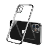 Apple iPhone 12 Pro Silikon Kılıf - Gümüş thumbnail 1