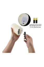LED mumlar, alevsiz mumlar 200 saat dekorasyon mum sütunları 6'lı set, 10 tuşlu kumanda - 7