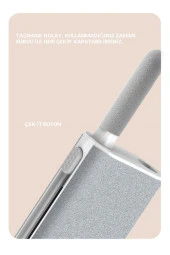 Airpods Temizleme Kiti Kulaklık Ekran Temizleyici 5in1 Taşınabilir Kulaklık Temizlik Kit Kalemi - 5