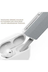 Airpods Temizleme Kiti Kulaklık Ekran Temizleyici 5in1 Taşınabilir Kulaklık Temizlik Kit Kalemi - 6