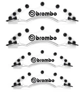 Kia Rio Uyumlu Brembo Beyaz Kaliper Kapağı 4 Parça Ön Arka Set thumbnail 2