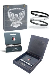 Beşiktaş Orijinal 3'lü Silikon Bileklik Hediyelik Ahşap Kutulu - 1