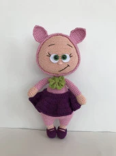 Utangaç Bonnie Amigurumi Organik Oyuncak - 1
