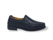 Zerhan 044 Erkek Siyah Hakiki Deri Poli Taban Ayakkabı thumbnail 1