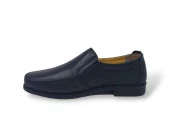 Zerhan 044 Erkek Siyah Hakiki Deri Poli Taban Ayakkabı thumbnail 2