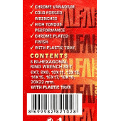 Alfa Tech Kombine Anahtar Takımı Seti Yıldız İki Ağızlı 8 Parça - 2