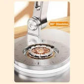 Zhltools Katlanabilir Alüminyum Tablet ve Telefon Tutucu Standı Gümüş - 3