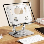 Zhltools Katlanabilir Alüminyum Tablet ve Telefon Tutucu Standı Gümüş - 7