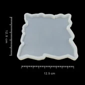 Bardak Altı Reçine Epoksi Kalıp - Dalgalı Kare Model - B7 thumbnail 3