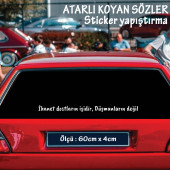 ihanet dostların işidir atarlı ukala türkçe şarkı anlamlı sözler - cam yazıları sticker etiket yapıştırma - 1