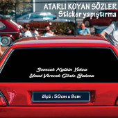 türkçe araba yazıları - tiktok facebook sözleri atarlı ukala türkçe şarkı anlamlı sözler - cam yazıları sticker etiket yapıştırma - 1