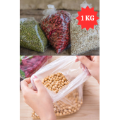 Bakkaliye Torbası 1 Kg Şeffaf Naylon Torba 5'lik 30x52 Cm Bakliyat Torbası Kalın Poşet - 1