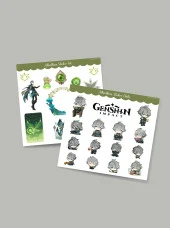 Genshin - Alhaitham 2'li Sticker Seti Parlak Kağıt thumbnail 1