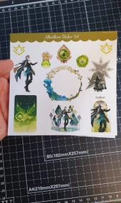 Genshin - Alhaitham 2'li Sticker Seti Parlak Kağıt thumbnail 10