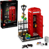LEGO Ideas Kırmızı Londra Telefon Kulübesi 21347 Yetişkinler için Yapım Seti (1460 Parça) - 1
