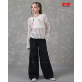 DMB BOYS & GIRLS Kız Çocuk İspanyol paça Kot - 1