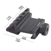 Taktik 45 derece açı ofset yan adaptörü RTS 20mm Picatinny ray - 2