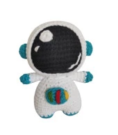 Maskot Şirin Astronot Amigurumi Organik Oyuncak - 1