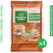 POLOTSKİE HLEBTSY TAM ÇAVDARLI VE KARABUĞDAYLI Tahıl Gevreği (GEVREK EKMEK) 80g -4 adet - 1