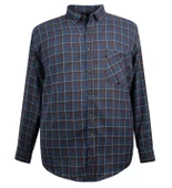 Erkek Büyük Beden 125 Kilo İçin Uygun Pamuklu Uzun Kollu Oduncu Gömlek thumbnail 1