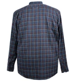 Erkek Büyük Beden 125 Kilo İçin Uygun Pamuklu Uzun Kollu Oduncu Gömlek thumbnail 3