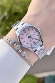 Casio CSISTE66 Kadranı Pembe Kordonu Gümüş Renk Hediye Paketli Kadın Kol Saati thumbnail 4
