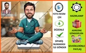 Bay Doktor Karikatür Biblo,Sevgiliye Hediye,Doğum Günü Hediyesi thumbnail 1