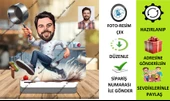 Ahçı-Şef Karikatür Biblo,Sevgiliye Hediye,Doğum Günü Hediyesi - 1