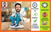 Sağlık Görevli Karikatür Biblo,Sevgiliye Hediye,Doğum Günü Hediy - 1
