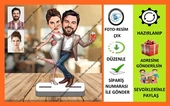 Sevgili Eş Karikatür Biblo,Sevgiliye Hediye,Doğum Günü Hediyesi thumbnail 1