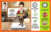 Sınıf Öğretmeni Karikatür Biblo,Sevgiliye Hediye,Doğum Günü Hediyesi - 1