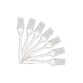 Plastik Çatal 100'lü Kullan At Eko Şeffaf Çatal - 3