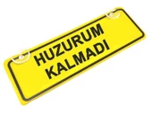 Huzurum Kalmadı Sök-Tak Pratik yeni nesil Sarı Dekor Plaka thumbnail 1