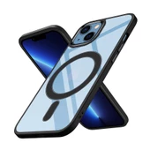 iPhone 13 Kılıf Wireless Şarj Özellikli Krom Magsafe Silikon Kapak thumbnail 10