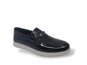 Modesa 270 Erkek Siyah Tokalı Rugan Deri Loafer Ayakkabı - 1