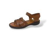 Zerhan 413 Kadın Taba Hakiki Deri Cırtlı Sandalet Ayakkabı thumbnail 3