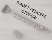 5 Adet Ayarlanabilir Plastik Pencere Kolu Kapı Cam Aralama Stoperi Kolu Tutucu Tutacağı Durdurucu Tamponu - 2