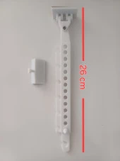 5 Adet Ayarlanabilir Plastik Pencere Kolu Kapı Cam Aralama Stoperi Kolu Tutucu Tutacağı Durdurucu Tamponu - 5