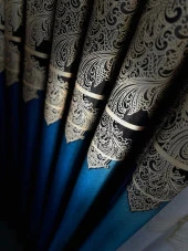 NİVEMESHOME MİLAS 671539 ZÜMRÜT YEŞİLİ 1/3 SIK PİLELİ FON PERDE APM - 7