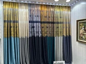 NİVEMESHOME MİLAS ANTRASİT-GOLD 671539 1/3 SIK PİLELİ FON PERDE APM - 8