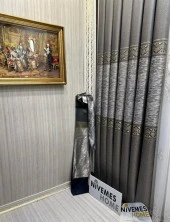 NİVEMESHOME LİKYA FT632120 V-5302 TOPRAK 1/3 SIK PİLELİ FON PERDE APM - 4