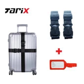 tarix 2 adet Siyah Valiz kemeri + 1 adet Kırmızı valiz etiketi - 1