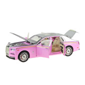 1:20 Ölçek Die-cast model Süper lüx Araba Metal Işıklı 26Cm Pembe - 4