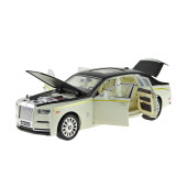 1:20 Ölçek Die-cast model Süper lüx Araba Metal Işıklı 26Cm Siyah - 4