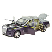 1:20 Ölçek Die-cast model Süper lüx Araba Metal Işıklı 26Cm Mor - 4